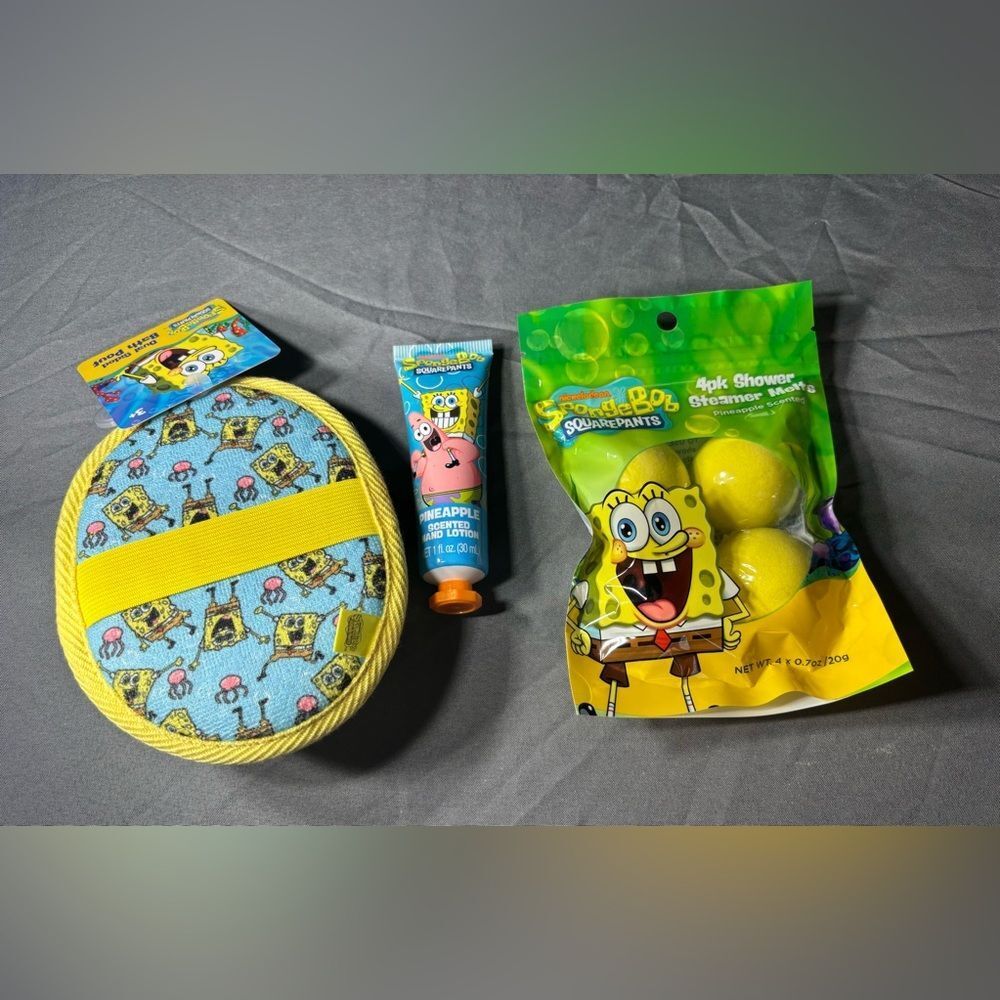 HOST PICK! 3 pc NEW SpongeBob SquarePants Bath & Body Bundle Set NWT